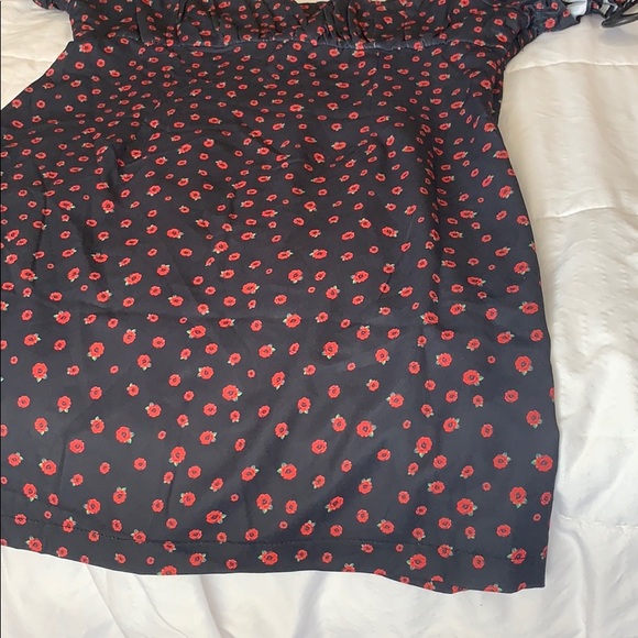 Flower print black dress - Picture 4 of 4